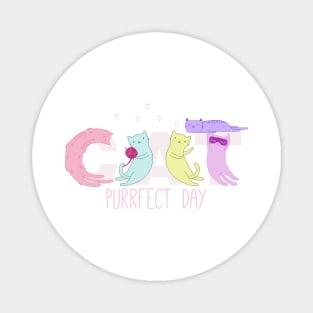 Cat's Purrfect Day Magnet